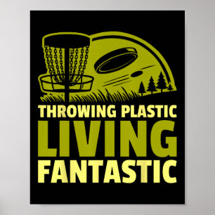 Poster Disco Golfe Lançando Plástico Vivendo Fantástico D