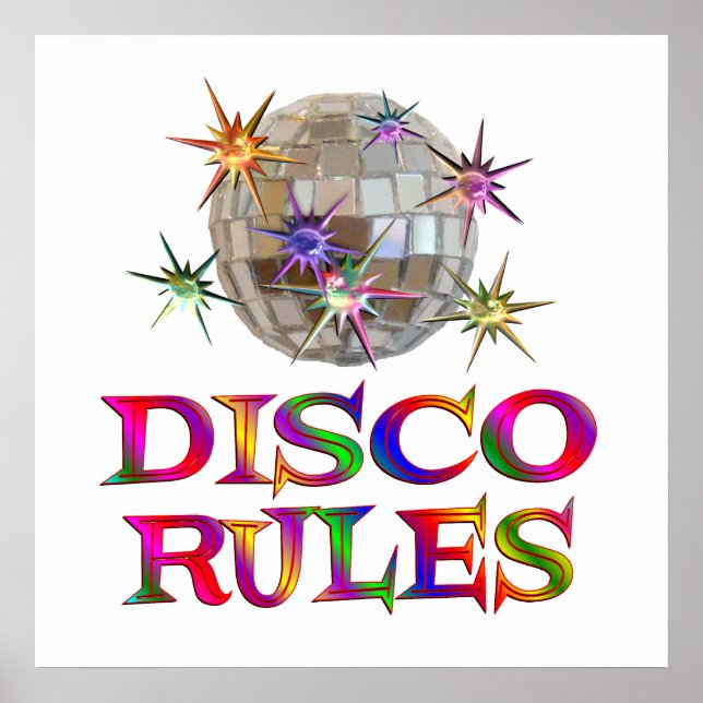 Pôster Disco Rules (Frente)