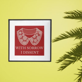 Pôster Discordo do Protesto de Interrupção do Aborto Cola