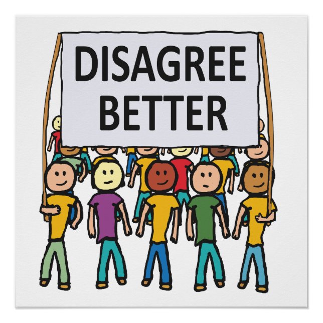 Pôster Discordo melhor (Frente)