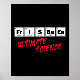 Poster Discos de Golfe Ultimate Science Disc Tabela Perió