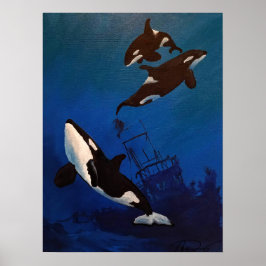 Poster "Discovery" Orca e destroços