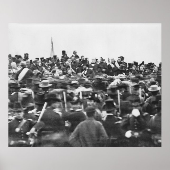 Poster Discurso de Gettysburg de Abe Lincoln: Fim da Guer (Frente)