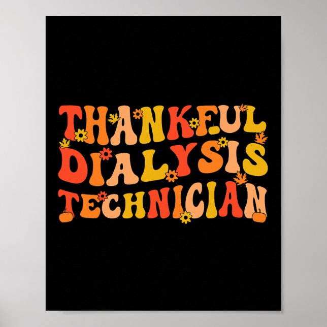 Poster Discussão de Graças do Técnico de Diálise (Frente)