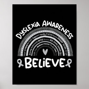 Poster Dislexia Sensibilização Mês Camisa Dislexia