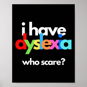Poster Dislexia Sensibilização Mês Semana Terapêutica Dis