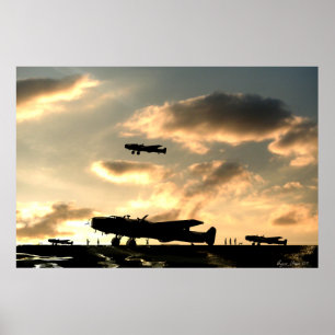 Pôster Dispersor Dusk Bombers Halifax