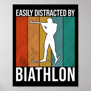 Poster Distraído Facilmente Por Biathlon - Skiting Shoota