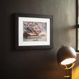 Poster Distraído por Livros