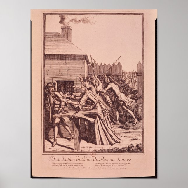 Poster Distribution of Bread at the Louvre (Frente)