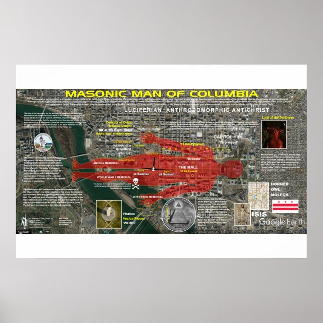 Poster Distrito de Colúmbia - Homem Masônico 1 (Frente)