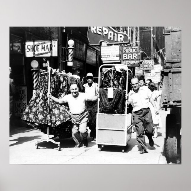 Poster Distrito de Garment, Nova Iorque Poster, 1950 (Frente)