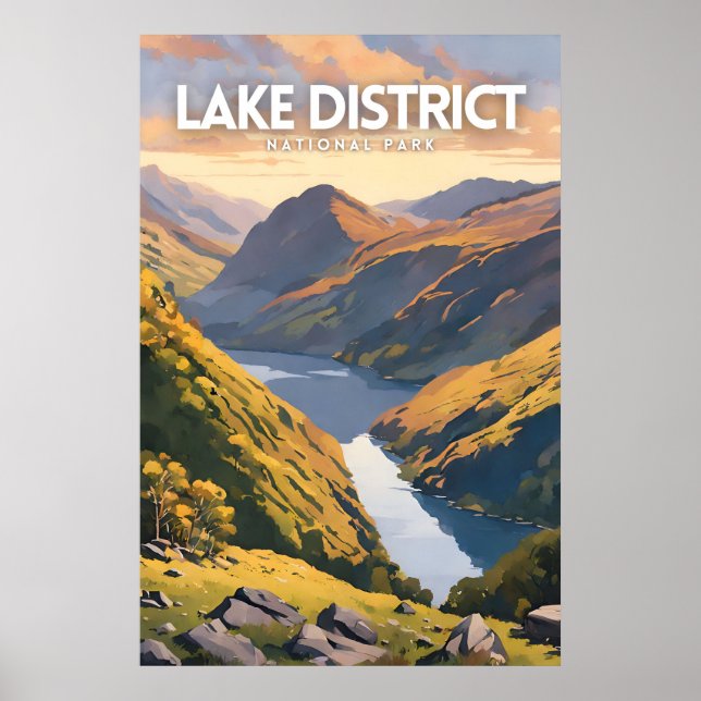Poster Distrito de Lake National Park Decorative Viagem A (Frente)