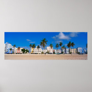 Poster Distrito do art deco da praia sul Miami