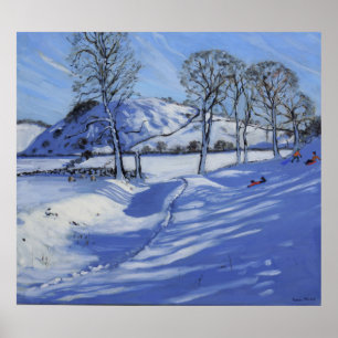Poster Distrito máximo 2012 de Sledging Derbyshire