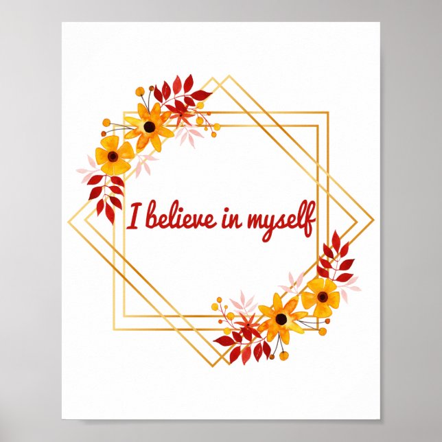 Poster ditados motivacionais e inspiradores para a vida (Frente)