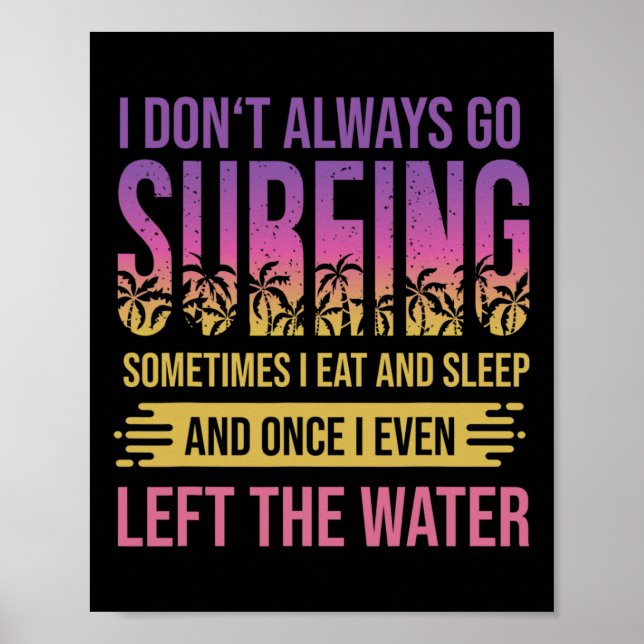 Poster Dito de surfista para windsurf e surfe  (Frente)