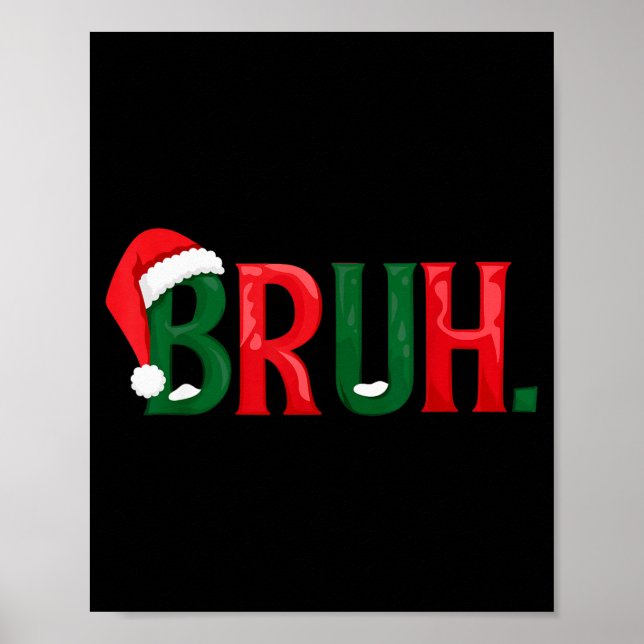 Poster Dito Divertido Bruh Meme Correspondente Adolescent (Frente)