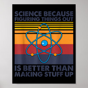 Poster Dito engraçado de ciência piada trocadilho