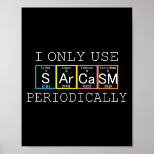 Poster Dito Engraçado Só Uso Sarcasmo Periodicamente Home