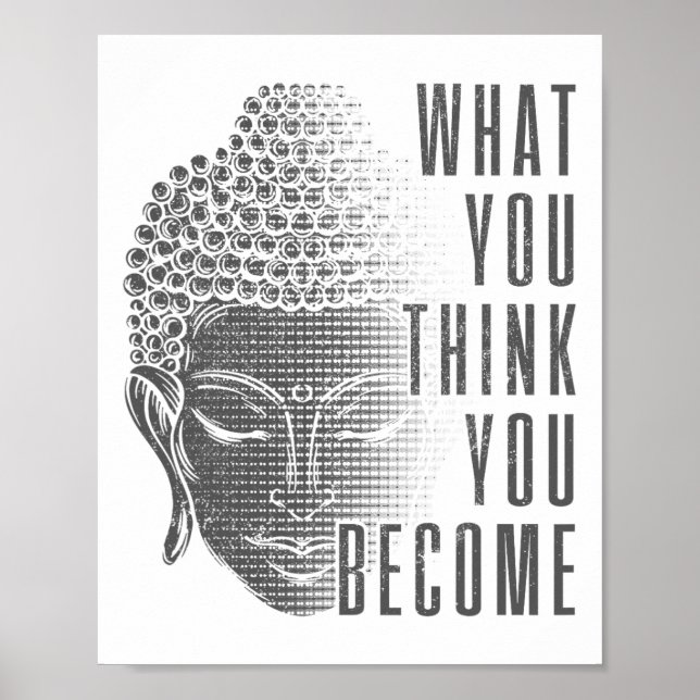 Poster Dito Espiritual de Buda Presente de Budismo Yoga _ (Frente)
