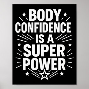 Poster Dito Motivacional de Confiança Corporal