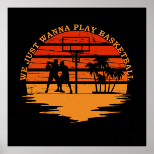 Poster ditos engraçados de basquete