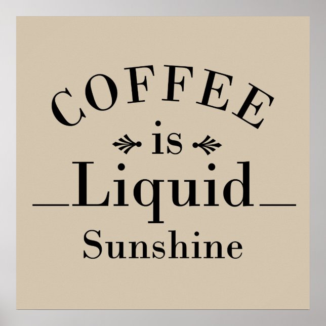 Poster ditos engraçados de bebedores sobre café (Frente)