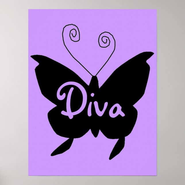 Pôster Diva Butterfly (Frente)