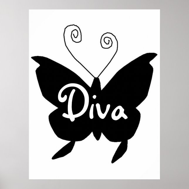 Pôster Diva Butterfly (Frente)