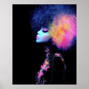 Poster Diva Cósmica Brilho Estelar