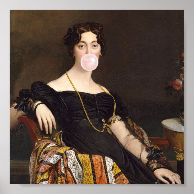 Poster Divã de chiclete Madame Ponselle (Frente)