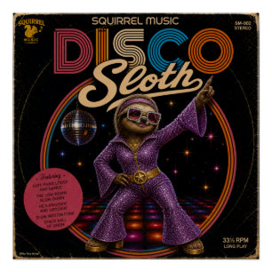 Pôster Diva do Disco Preguiça