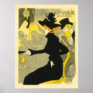 Pôster Divan Japonês por Henri de Toulouse-Lautrec