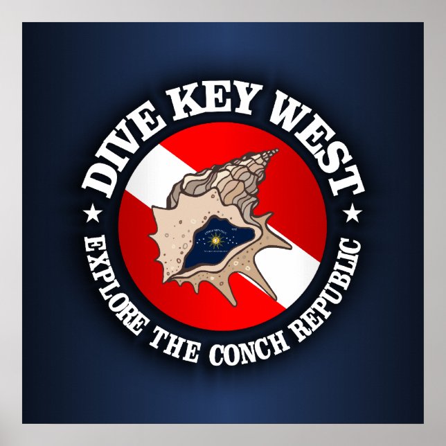 Poster Dive Key West (Frente)