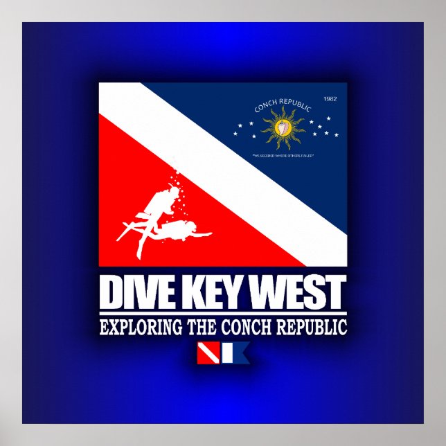 Poster Dive Key West (Frente)