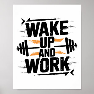 Poster Diversão Academia Treino Fitness Musculação Esport