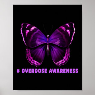 Poster Diversão Borboleta Rouxinol Roxo Conscientização S