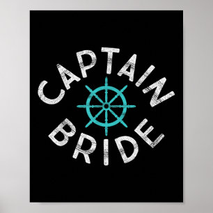 Poster Diversão Capitão Bride Noturno Náutico Horário de