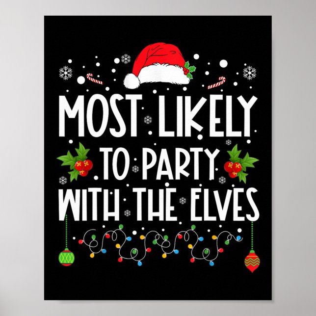 Poster Diversão Correspondente Natal Mais Provável Para F (Frente)