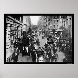 Pôster Diversão de Ano Novo Judaica no Lado Leste de NYC