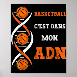 Poster Diversão De Basquete É No Meu Dna Basquete