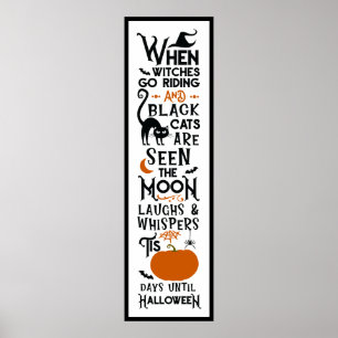 Poster Diversão de Halloween   Testemunhas Viram Portas 