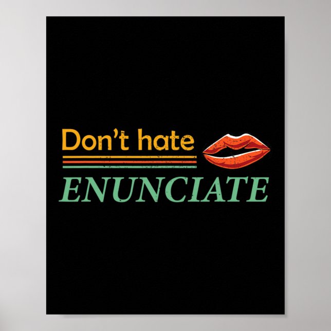 Poster Diversão de linguagem de sinais Asl Lip Lendo cons (Frente)