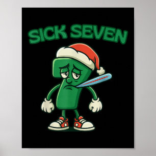 Poster Diversão de Natal de Personagem de Desenho Animado