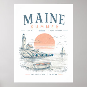 Poster Diversão de Verão em Maine Thunder_Cove