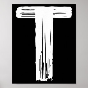 Poster Diversão do Carnaval de Halloween - Letra T Verde 