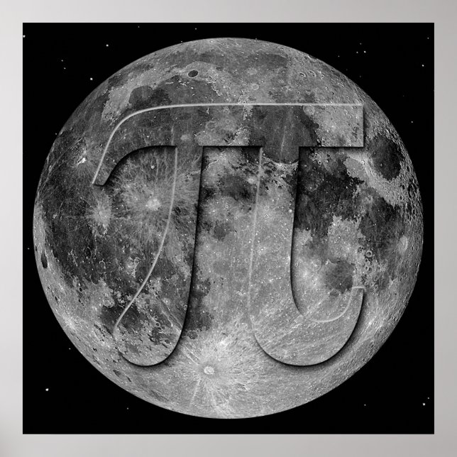 Poster Diversão do Dia Pi da Lua Completa (Frente)