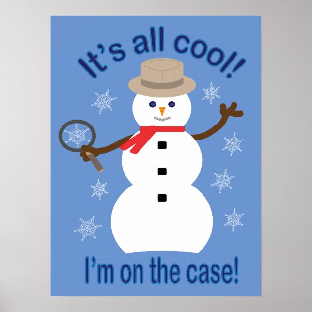 Poster Diversão e Rico É tudo Legal Detetive Snowman (Frente)