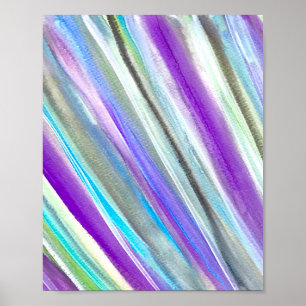 Poster Diversão em água com abstrato roxo Uniforme